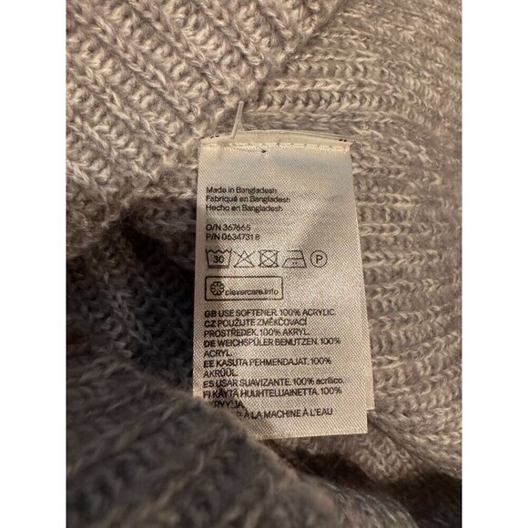 H & M Grey Knit Infinity Scarf  One Size NWT - Picture 8 of 9